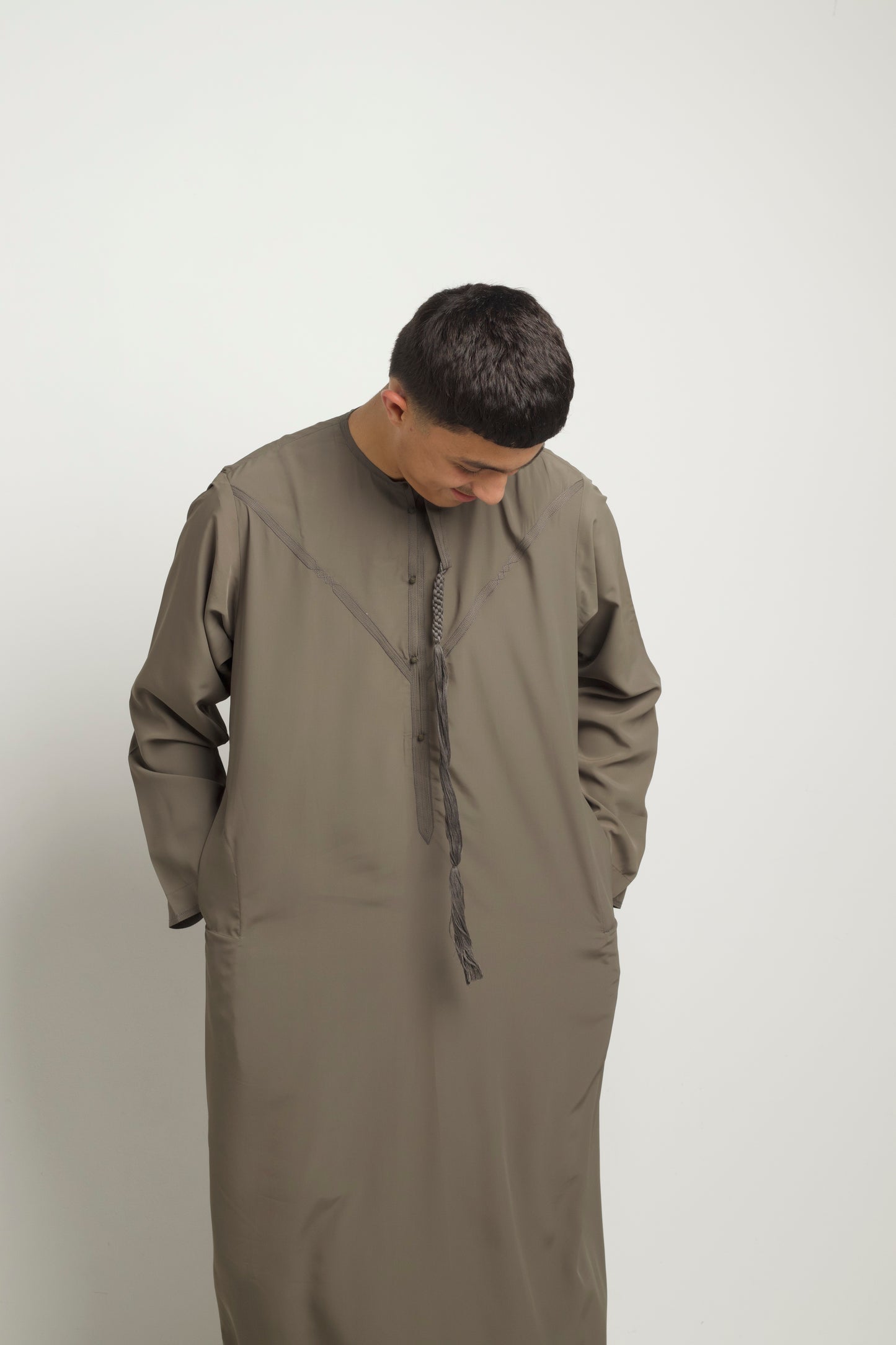 Luxury Zibda Emirati Thobe - Olive