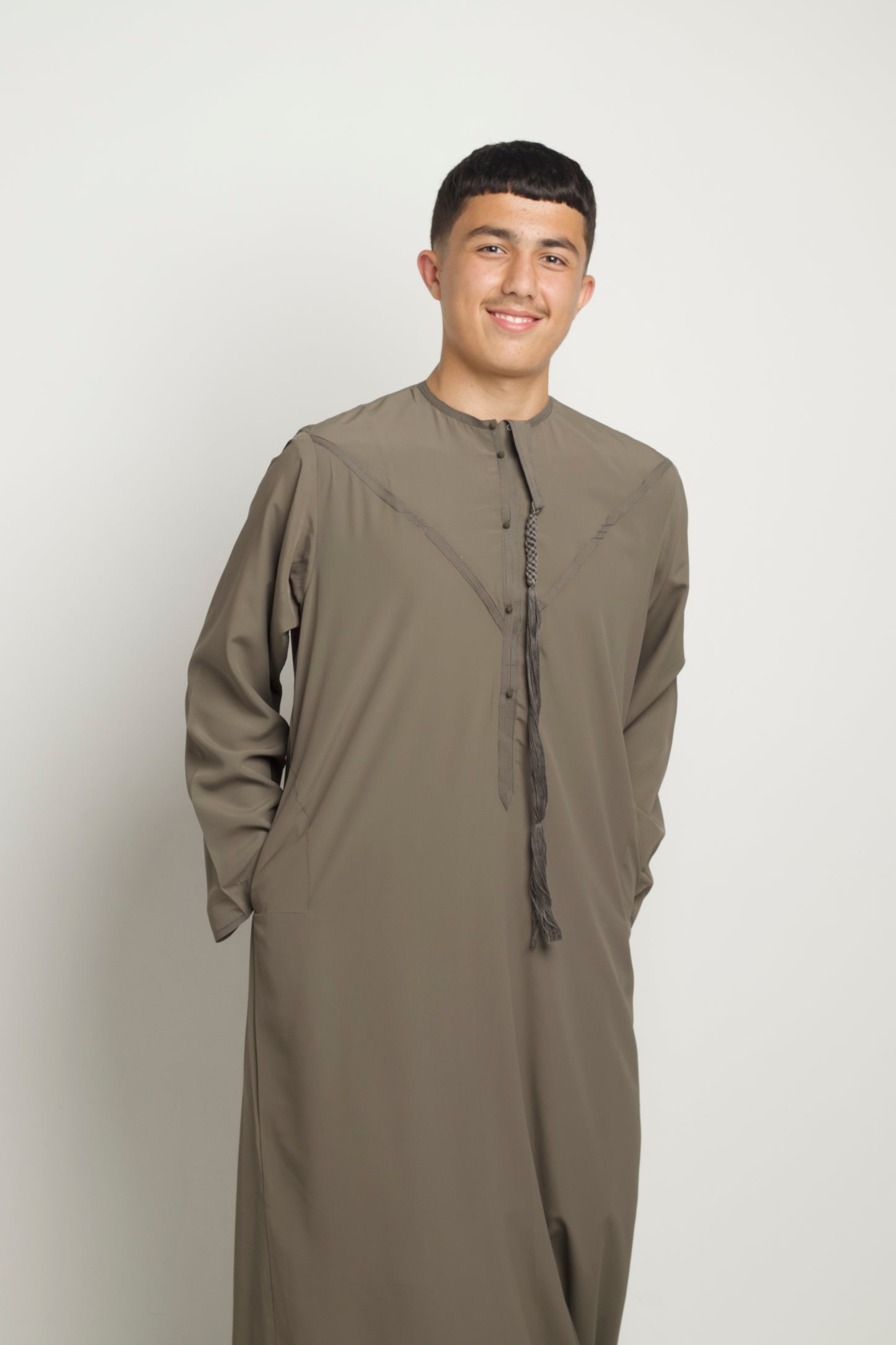 Luxury Zibda Emirati Thobe - Olive