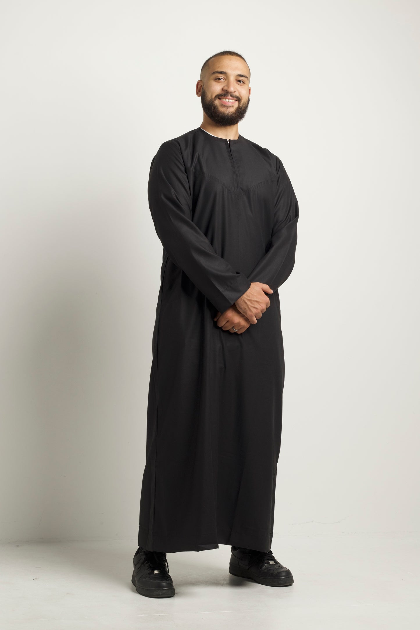 Premium Omani Thobe - Black